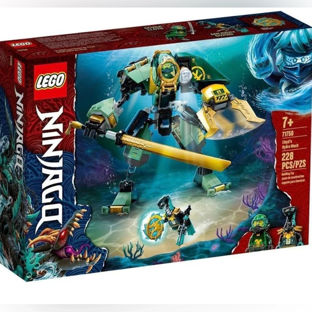 NEW RETIRED UNOPENED BOX LEGO NINJAGO Lloyd's Hydro Mech 71750 Building Kit
